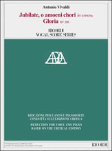 Jubilate, O Amoeni Chori, RV 639/639a; Gloria, RV 588 SATB Vocal Score cover